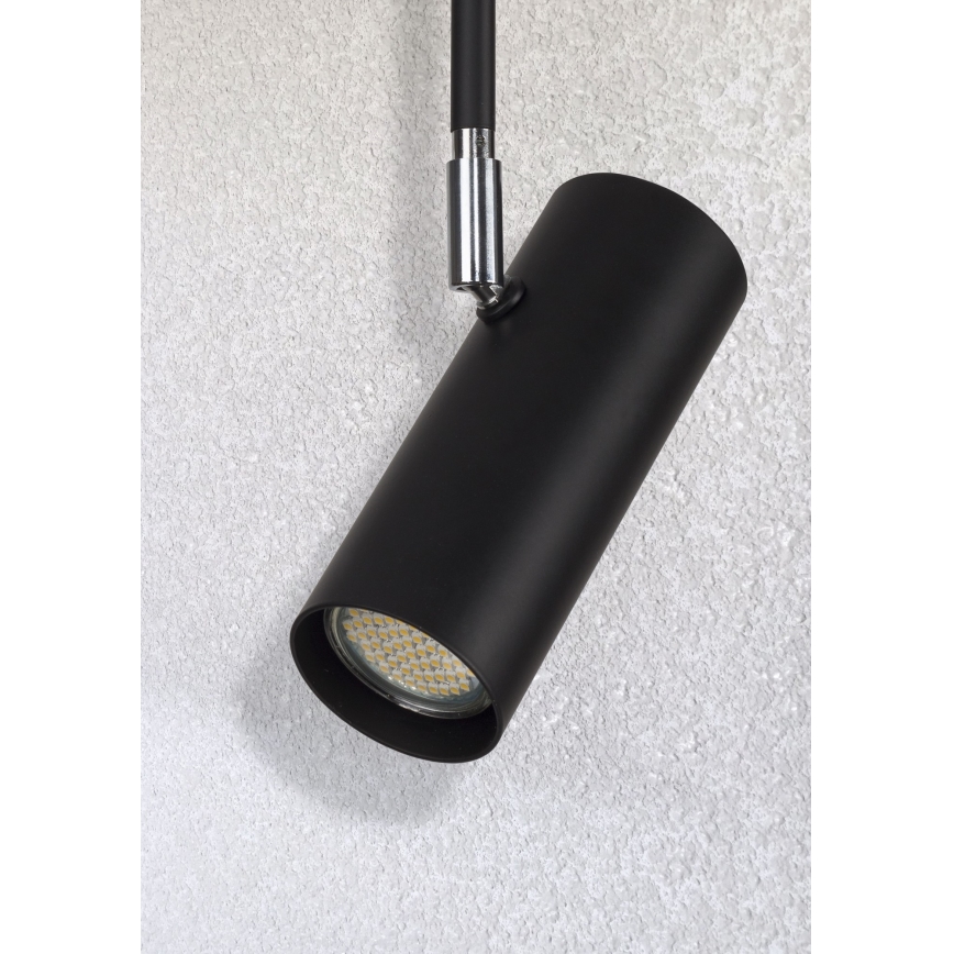 Люстра на штанзі OKO 1xGU10/25W/230V 30 см чорний