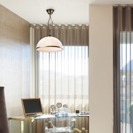 Люстра на штанзі RETRO 1xE27/60W/230V чорна патина