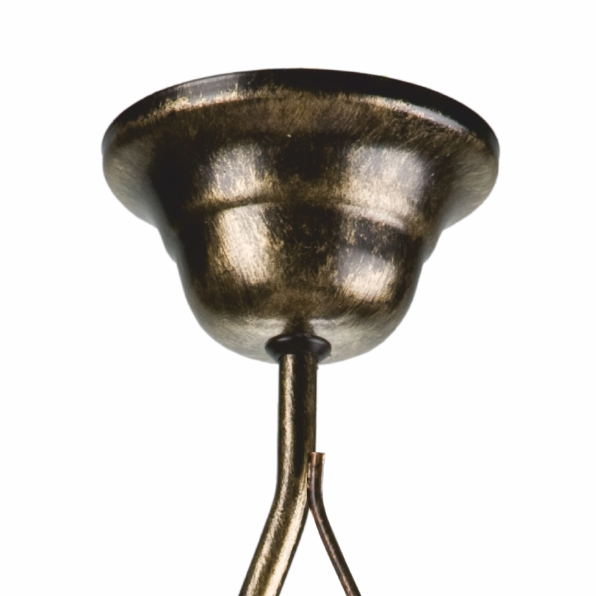 Люстра на штанзі RETRO 1xE27/60W/230V чорна патина