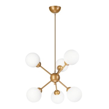 Люстра на штанзі RUBBY BALL 6xG9/5W/230V золотий