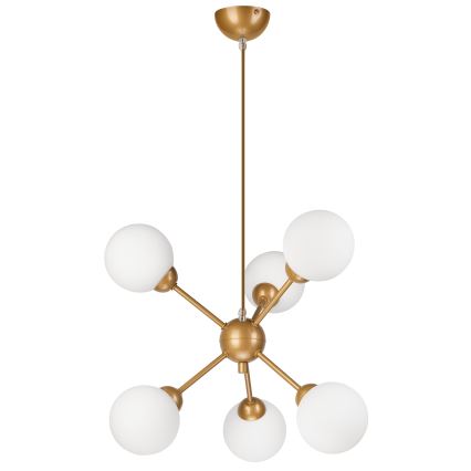 Люстра на штанзі RUBBY BALL 6xG9/5W/230V золотий