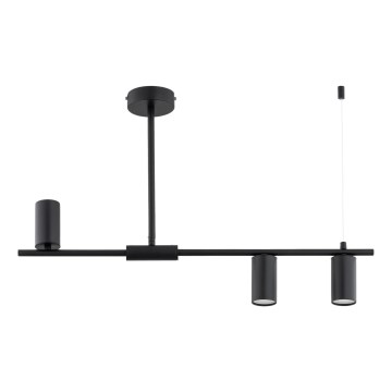 Люстра на штанзі URANOS 3xGU10/10W/230V чорна