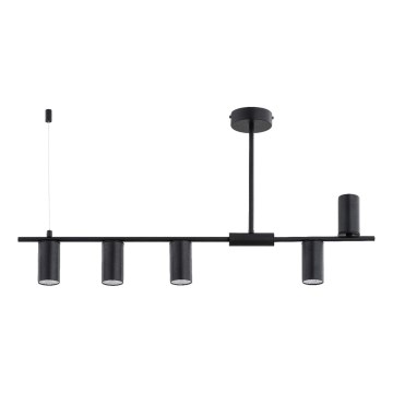 Люстра на штанзі URANOS 5xGU10/10W/230V чорна