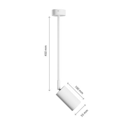 Люстра на штанзі VARIOSA 1xGU10/10W/230V білий