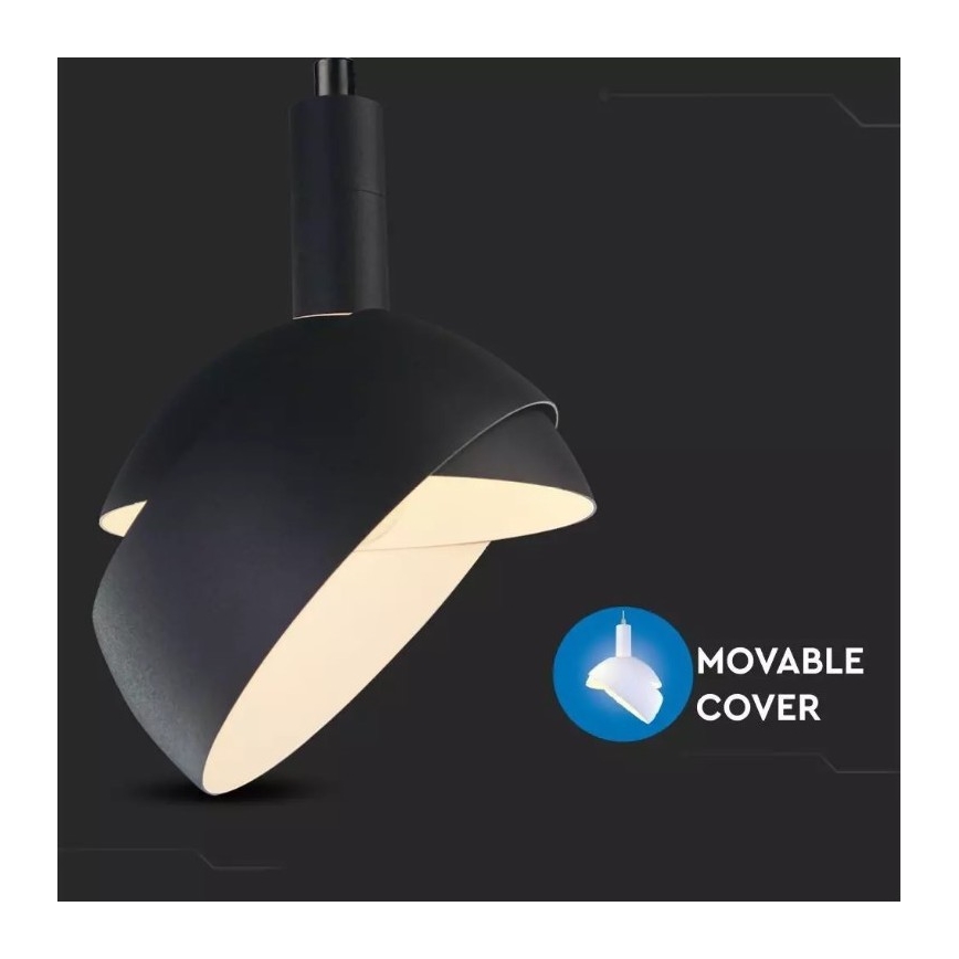 Люстра на тросе 1xE14/60W/230V черная