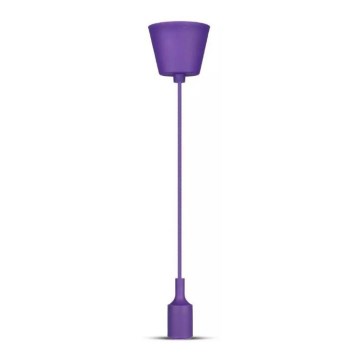 Люстра на тросе 1xE27/60W/230V фиолетовая