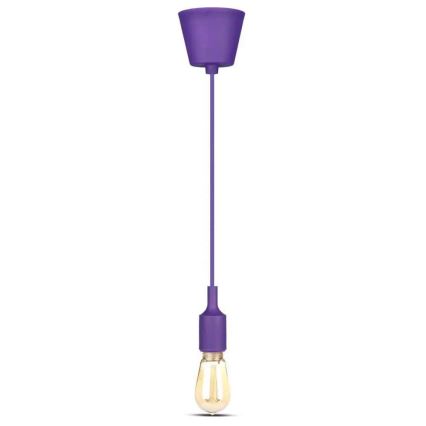 Люстра на тросе 1xE27/60W/230V фиолетовая