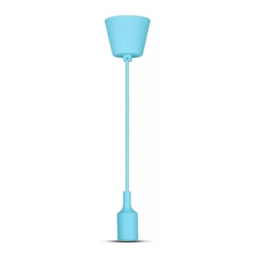 Люстра на тросе 1xE27/60W/230V голубая