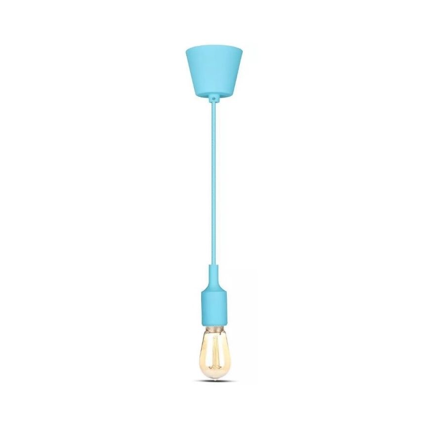 Люстра на тросе 1xE27/60W/230V голубая