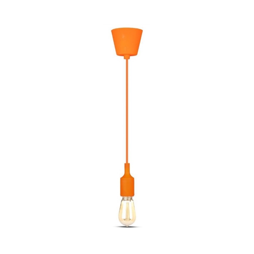 Люстра на тросе 1xE27/60W/230V оранжевая