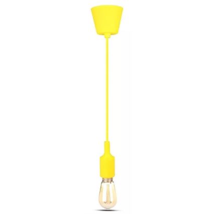 Люстра на тросе 1xE27/60W/230V желтая