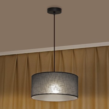 Люстра на тросе ALBA 1xE27/15W/230V, диаметр 40 см, серая