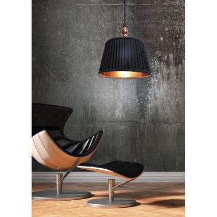 Люстра на тросе AMORE 1xE27/60W/230V черная