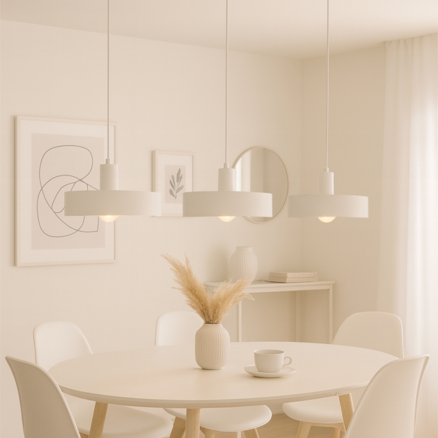 Люстра на тросе ARCANE 3xE27/60W/230V белая