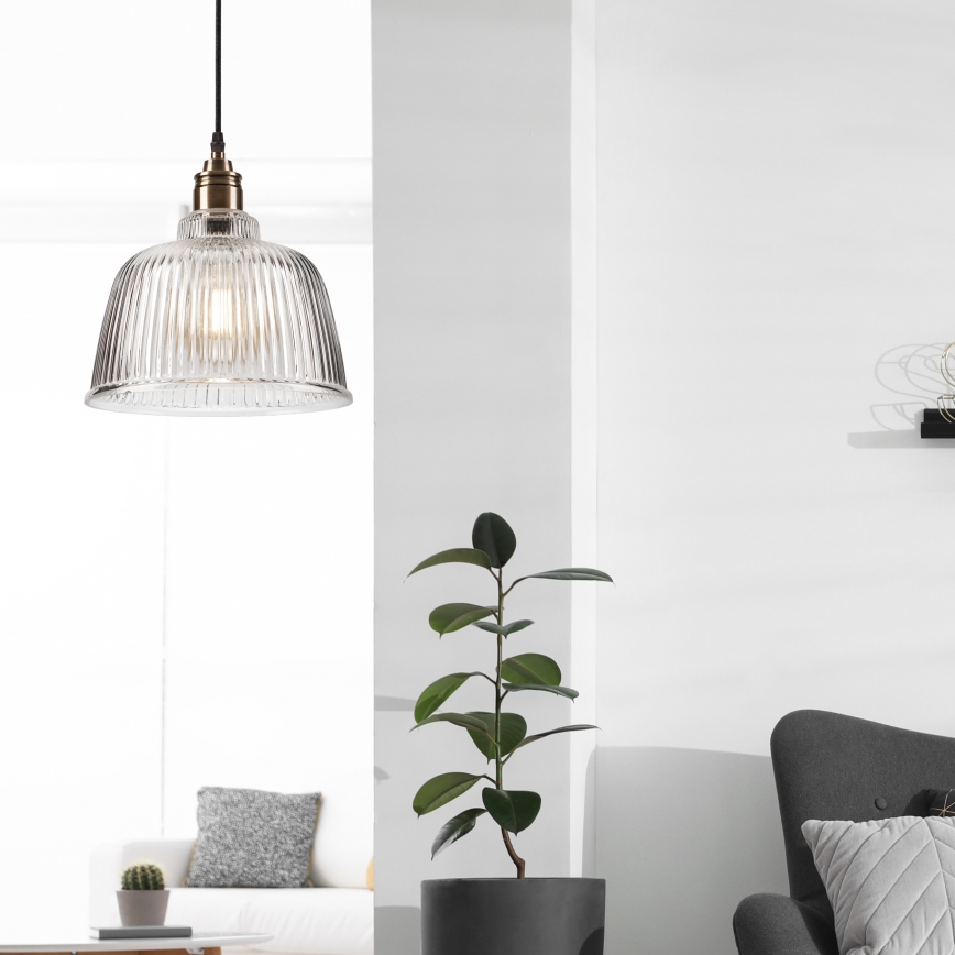 Люстра на тросе ASTA 1xE27/60W/230V бронза