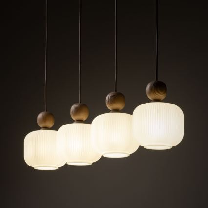 Люстра на тросе BALLO 4xE14/10W/230V бежевого цвета