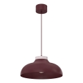 Люстра на тросе BASCA 1xE27/15W/230V бордовый/кремовый