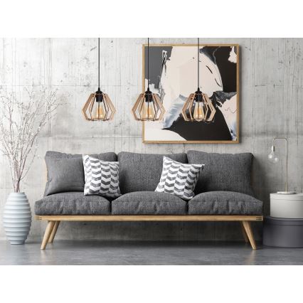 Люстра на тросе BERGO 3xE27/60W/230V черная