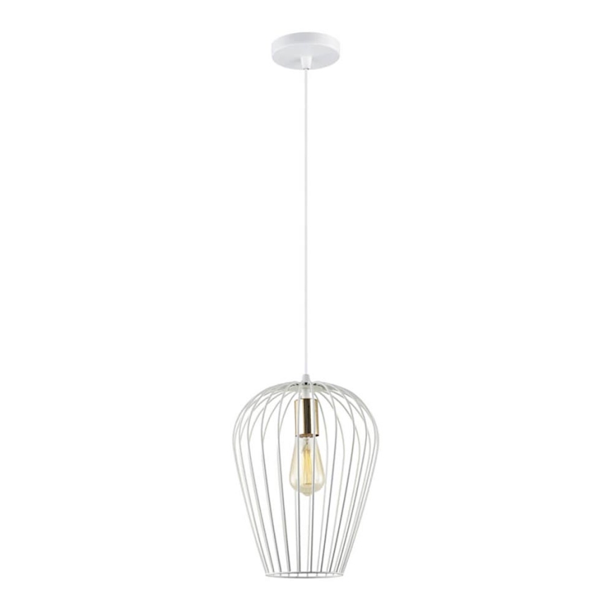 Люстра на тросе BLANCHE 1xE27/11W/230V белая
