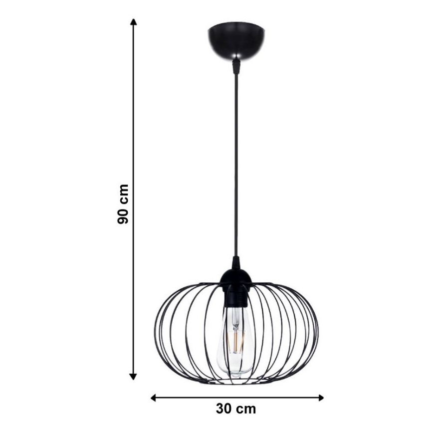 Люстра на тросе BOCCA 1xE27/60W/230V