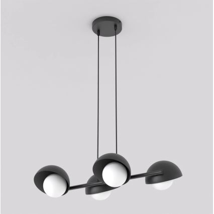 Люстра на тросе BOOM 4xG9/8W/230V чёрная