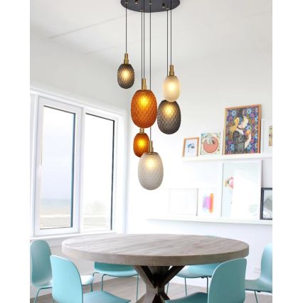 Люстра на тросе CACTUS 6xG9/5W/230V медная/серая/белая