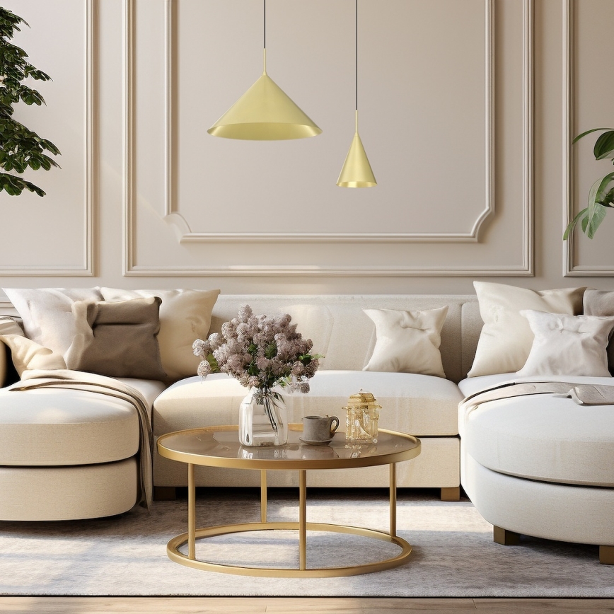 Люстра на тросе CAPITAL 1xGX53/15W/230V диам. 46 см золотая