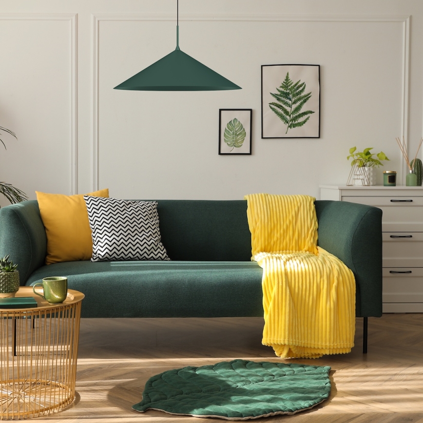 Люстра на тросе CAPITAL 1xGX53/15W/230V, диаметр 60 см, зелёная