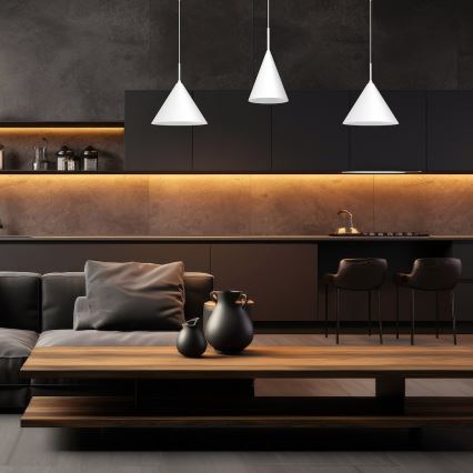 Люстра на тросе CAPITAL 1xGX53/15W/230V pr. 32 cm белая