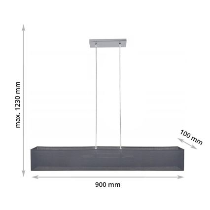Люстра на тросе CAROLINE 2xE14/40W/230V