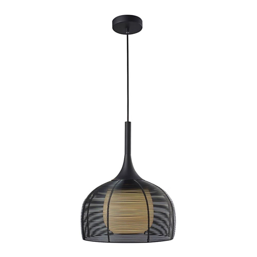 Люстра на тросе CENTER 1xE27/9W/230V черная
