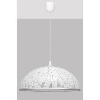 Люстра на тросе CIRCLE 1xE27/15W/230V белая