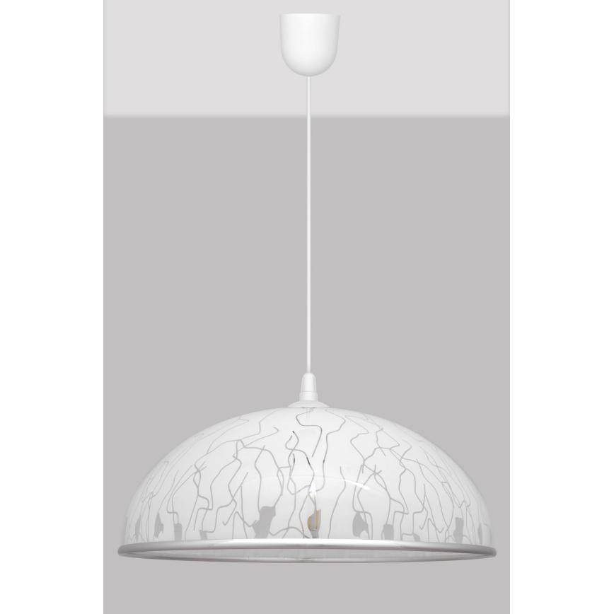 Люстра на тросе CIRCLE 1xE27/15W/230V белая