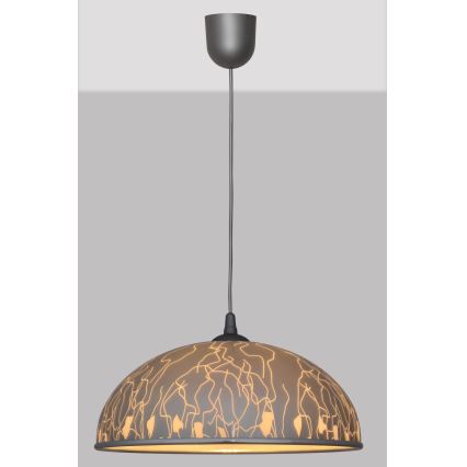 Люстра на тросе CIRCLE 1xE27/15W/230V серая