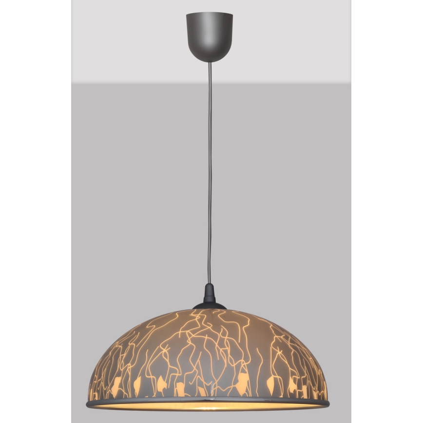 Люстра на тросе CIRCLE 1xE27/15W/230V серая