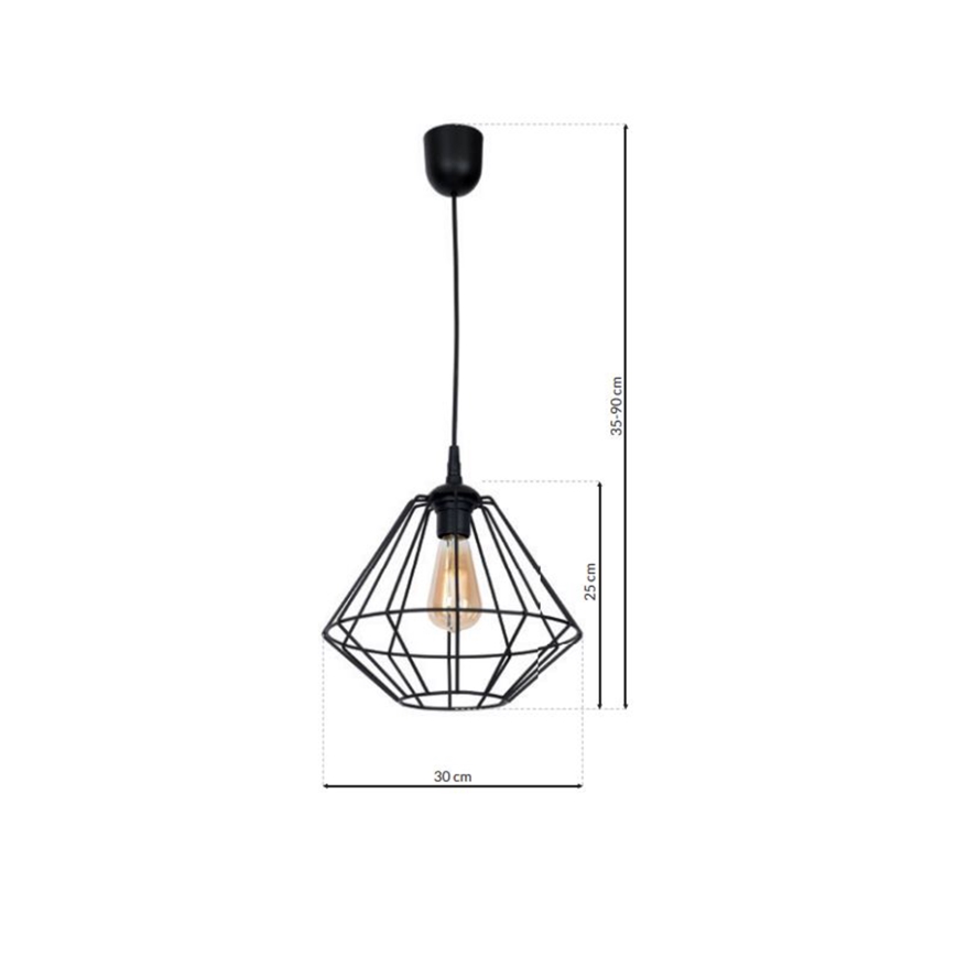 Люстра на тросе COLIN 1xE27/60W/230V