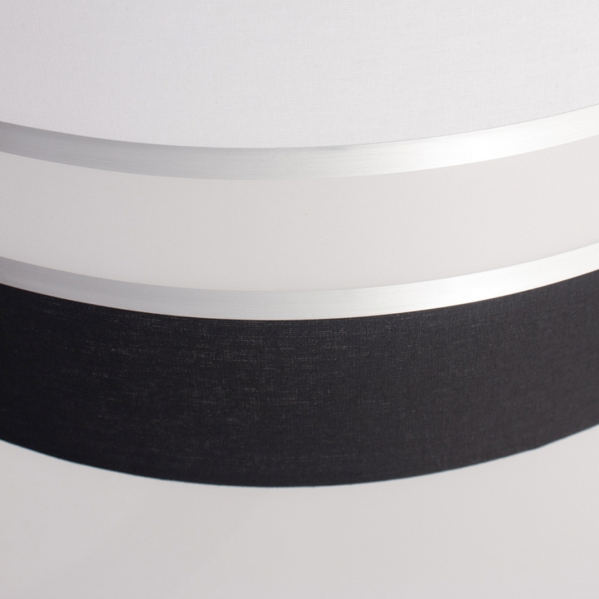 Люстра на тросе CORAL 1xE27/60W/230V черная/белая