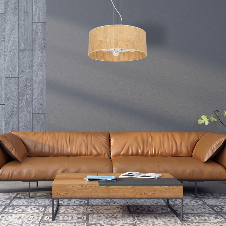 Люстра на тросе CORK 3xE27/60W/230V