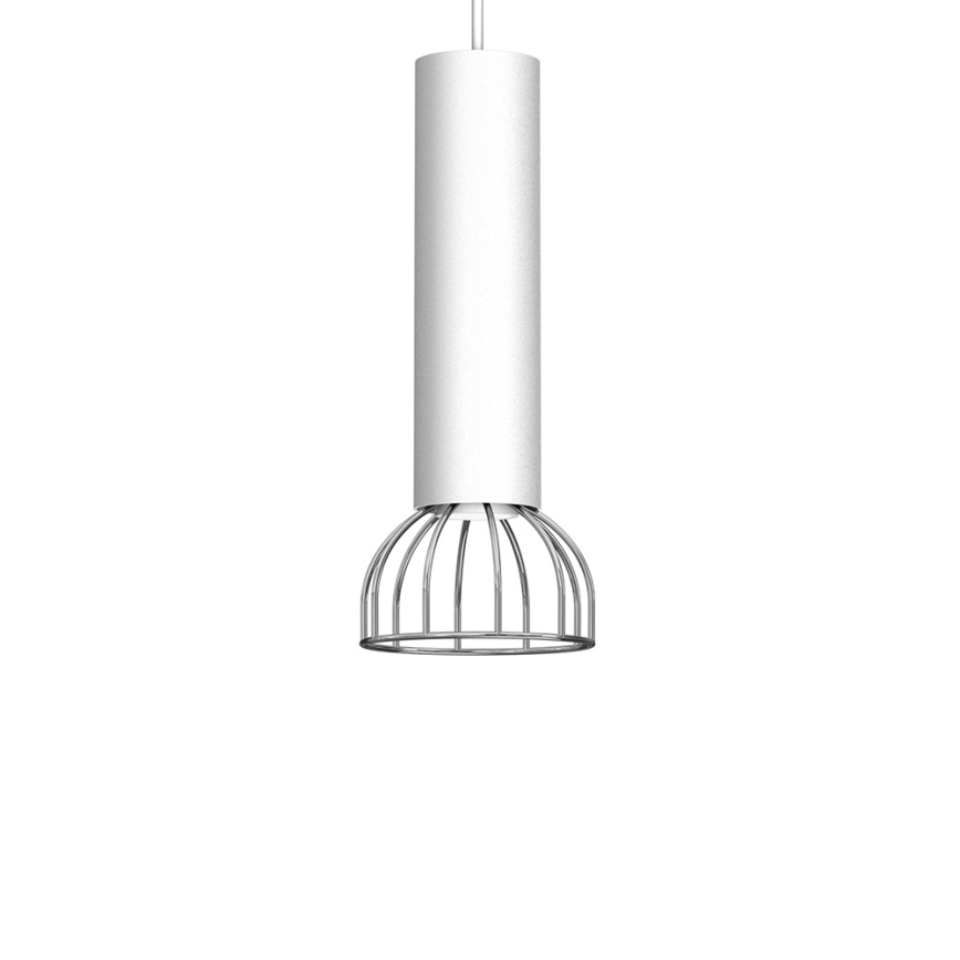 Люстра на тросе DANTE 1xGU10/25W/230V серебряная/блестящий хром