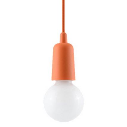 Люстра на тросе DIEGO 1xE27/60W/230V оранжевая