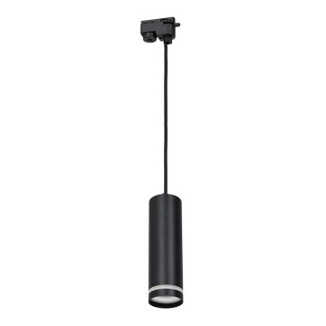 Люстра на тросе для трековой системы PIPE 1xGU10/25W/230V черная