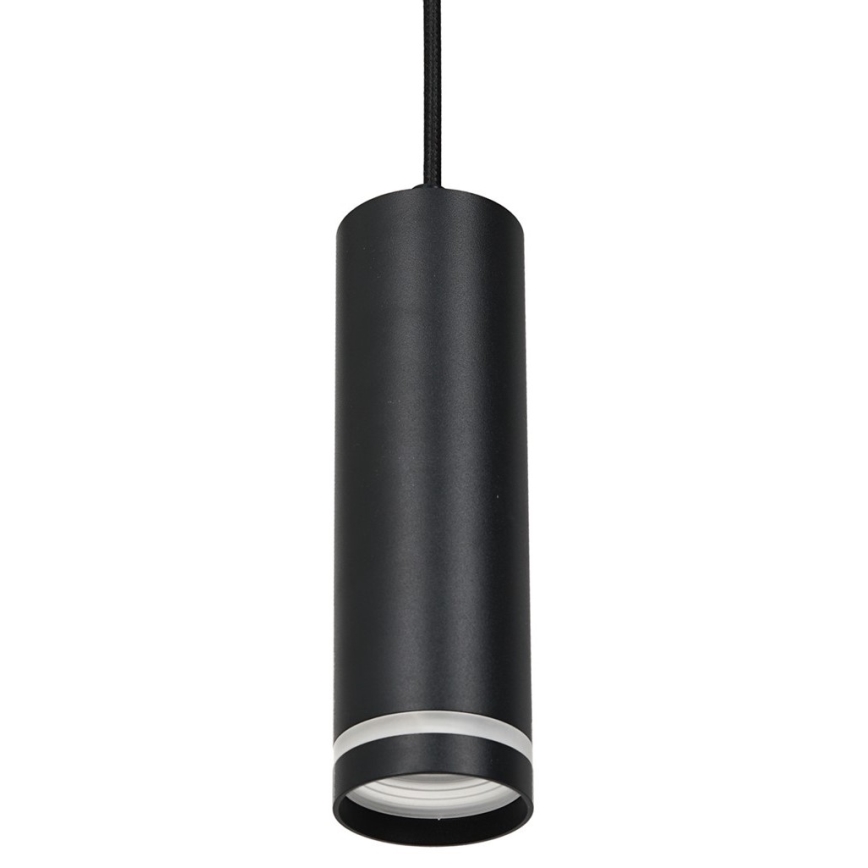 Люстра на тросе для трековой системы PIPE 1xGU10/25W/230V черная