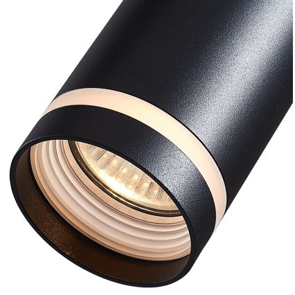 Люстра на тросе для трековой системы PIPE 1xGU10/25W/230V черная