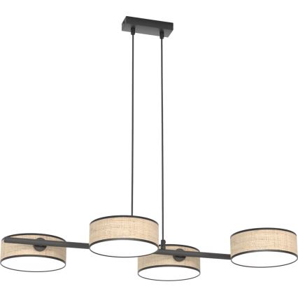 Люстра на тросе DRUMZ 4xE14/10W/230V бежевая