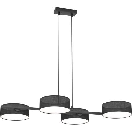 Люстра на тросе DRUMZ 4xE14/10W/230V чёрная