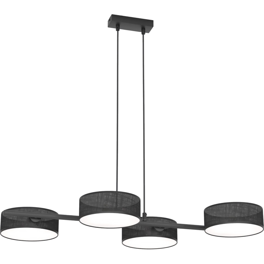 Люстра на тросе DRUMZ 4xE14/10W/230V чёрная