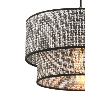 Люстра на тросе ECHO 1xE27/60 Вт/230 В серый/чёрный