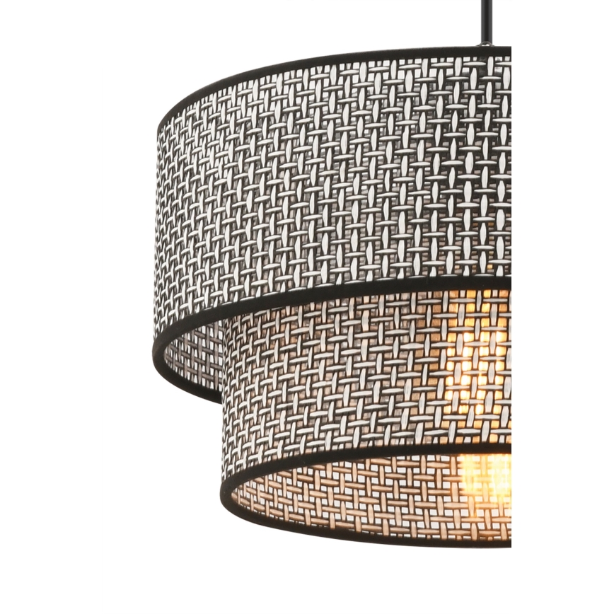 Люстра на тросе ECHO 1xE27/60 Вт/230 В серый/чёрный