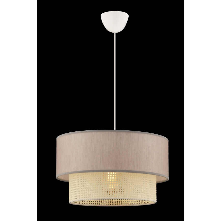 Люстра на тросе ECHO 1xE27/60W/230V бежевая/кремовая