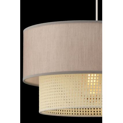 Люстра на тросе ECHO 1xE27/60W/230V бежевая/кремовая